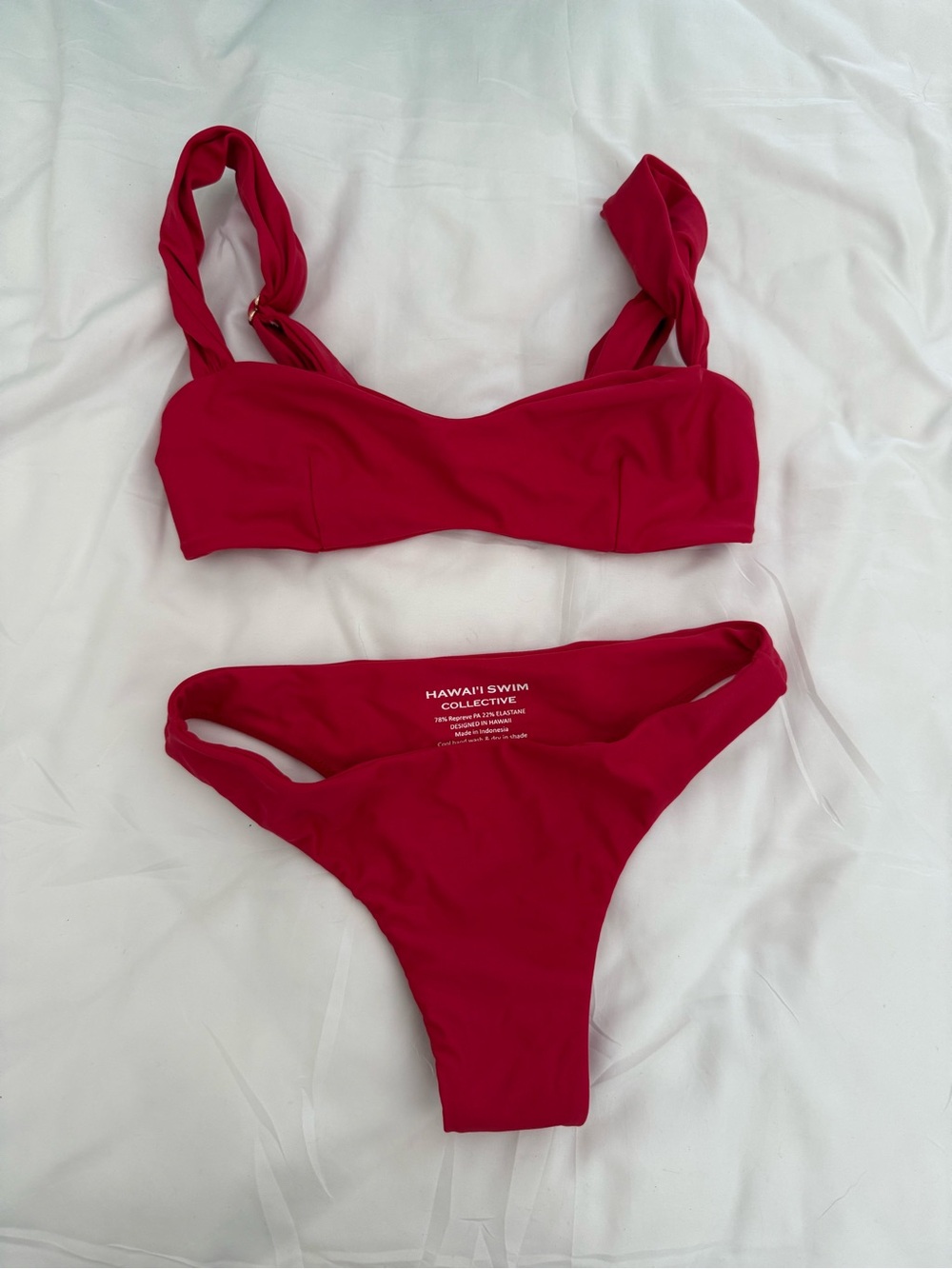 Hawaii Swim Collective Women's Red Bikini Set